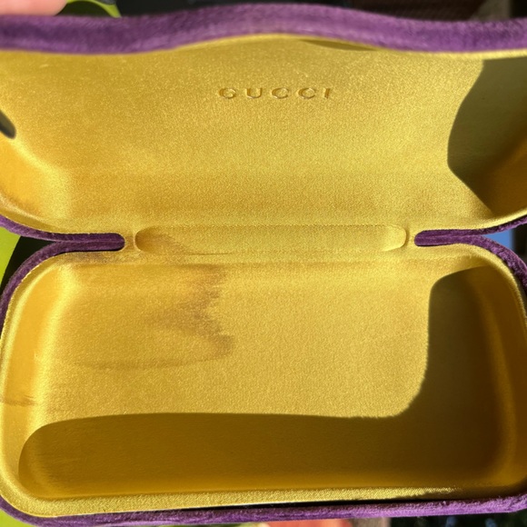 GUCCI Sunglasses Havana/Blue w/ Brown Gradient Lens 54mm - Picture 6 of 7